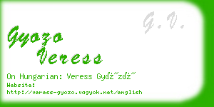 gyozo veress business card